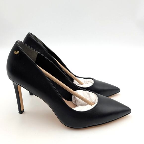 Stuart Weitzman Leigh 85 Pointed Toe Stiletto Heel Pumps Women's Size US7.5 - Picture 3 of 9